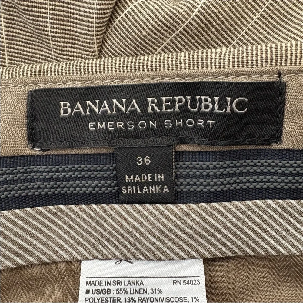 Banana Republic‎ Brown Striped Linen Blend 11